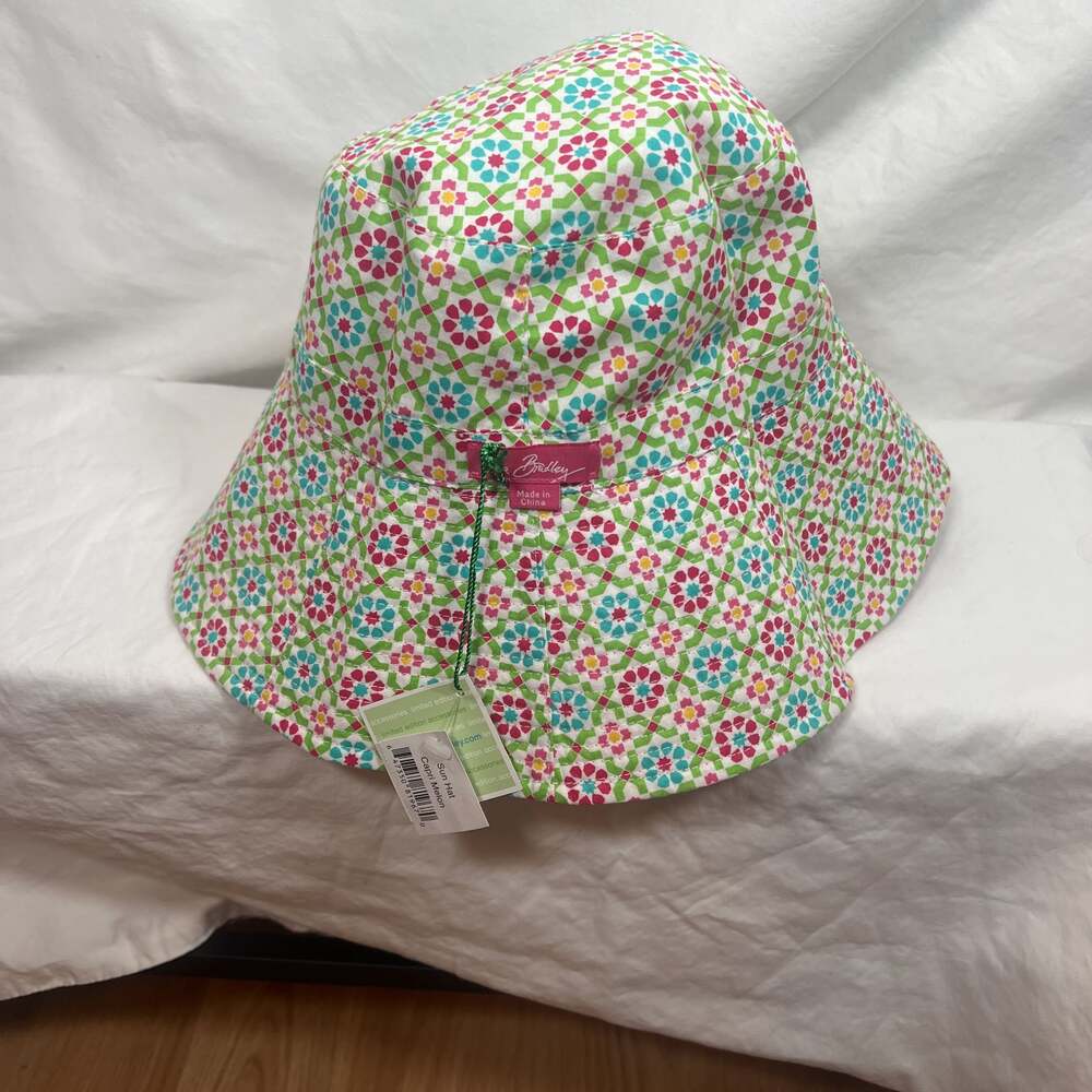 Vera Bradley Reversible Capri Melon Floral Bucket Sun Hat